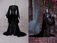 Image 1 of Black Velvet Gown