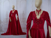 Image 1 of Red Velvet Gown