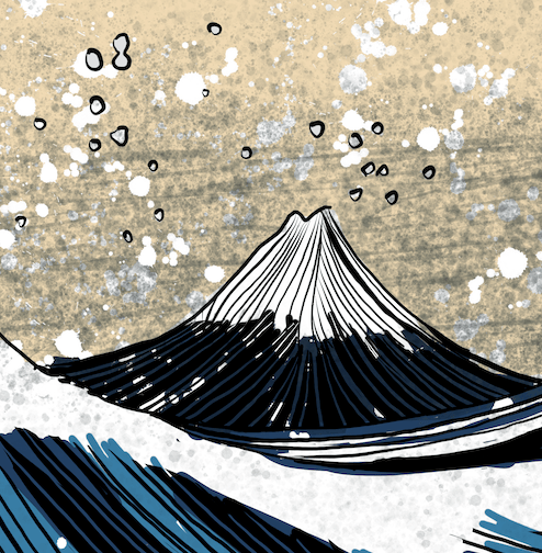 The Great Wave of Cables Print, available in 3 sizes. 