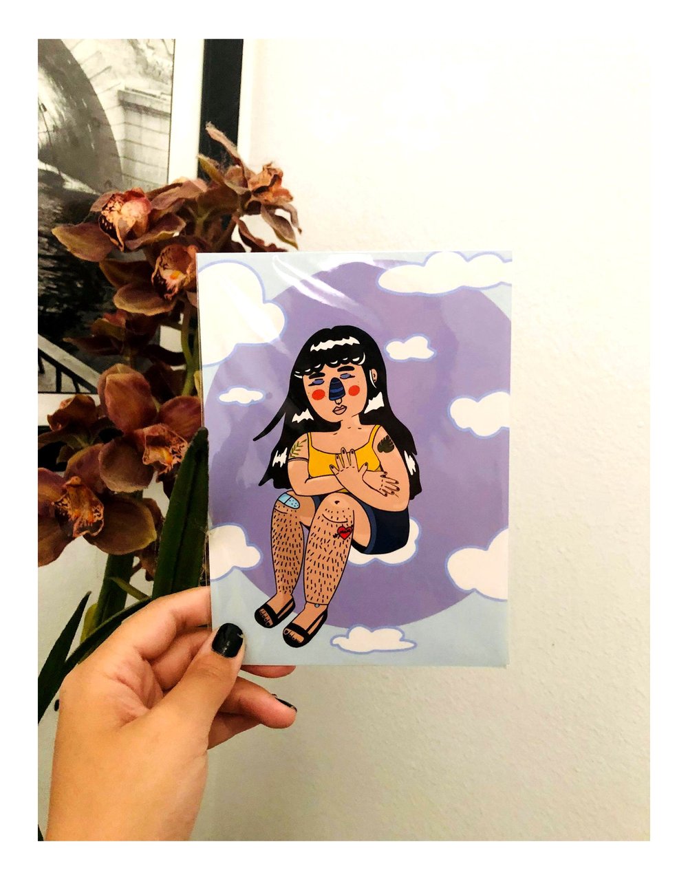Image of Head in the Clouds Girl print