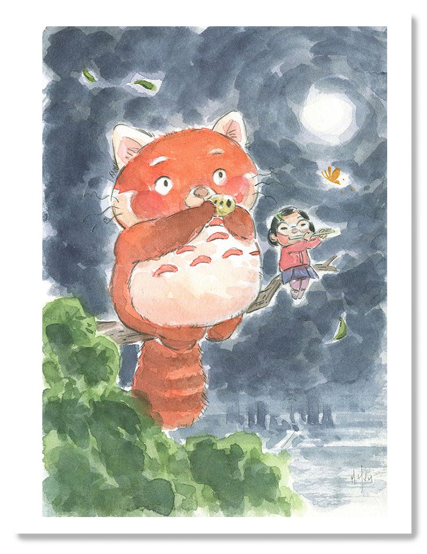 Totoro Turning Red 'Friend' 11 x 14" Limited Print / SDCC Exclusive