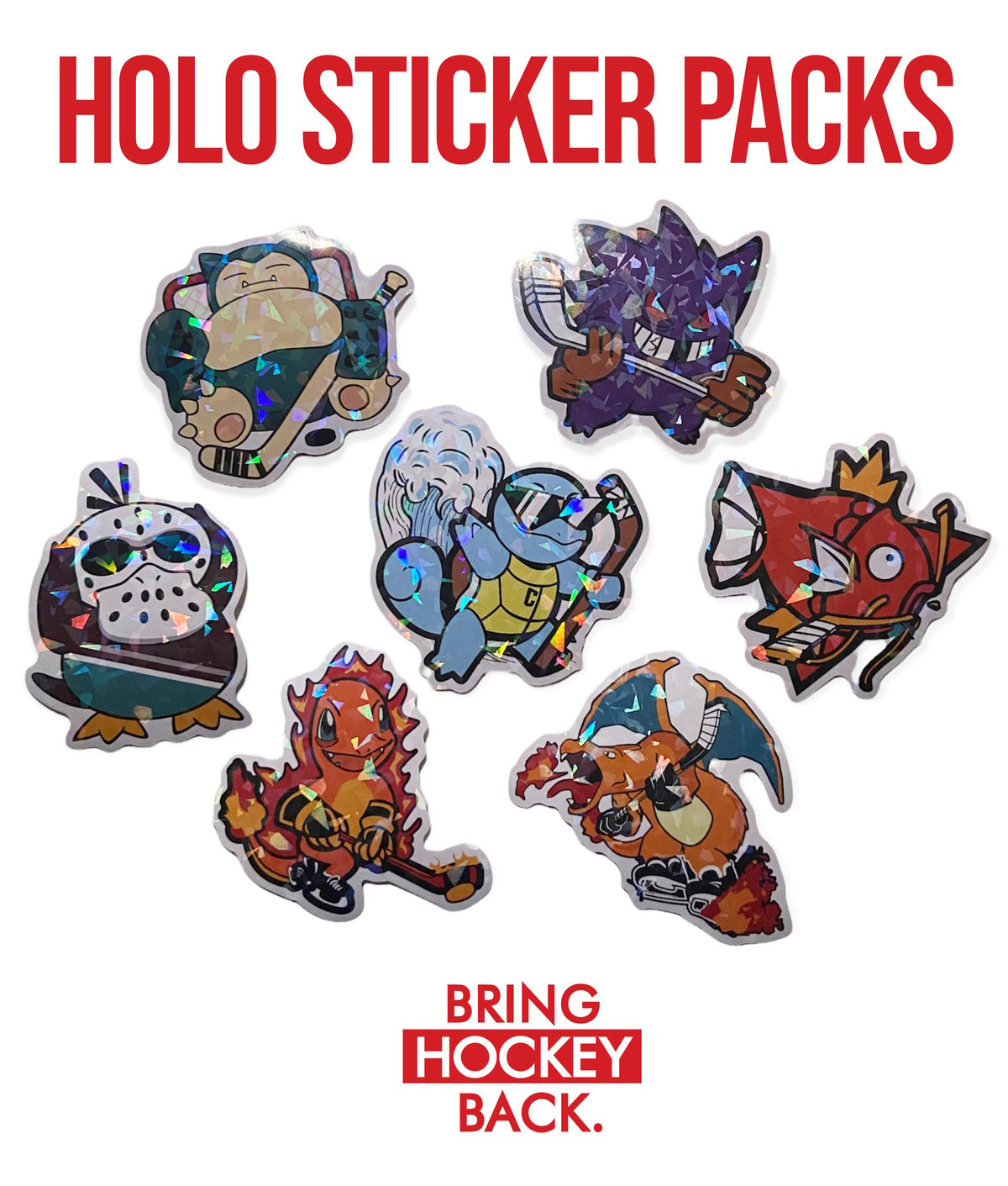 Hockémon Holographic Sticker Pack [Free Shipping]