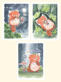 Totoro Turning Red | 3-Pack 5 x 7" Prints