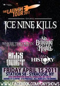 Image of 4/15 - Ice Nine Kills, WTOMTS, No Bragging Rights, and more - Syracuse, NY