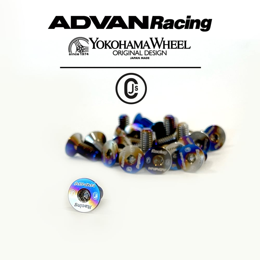 ADVAN Racing x Chasing JS Titanium Steering wheel bolts