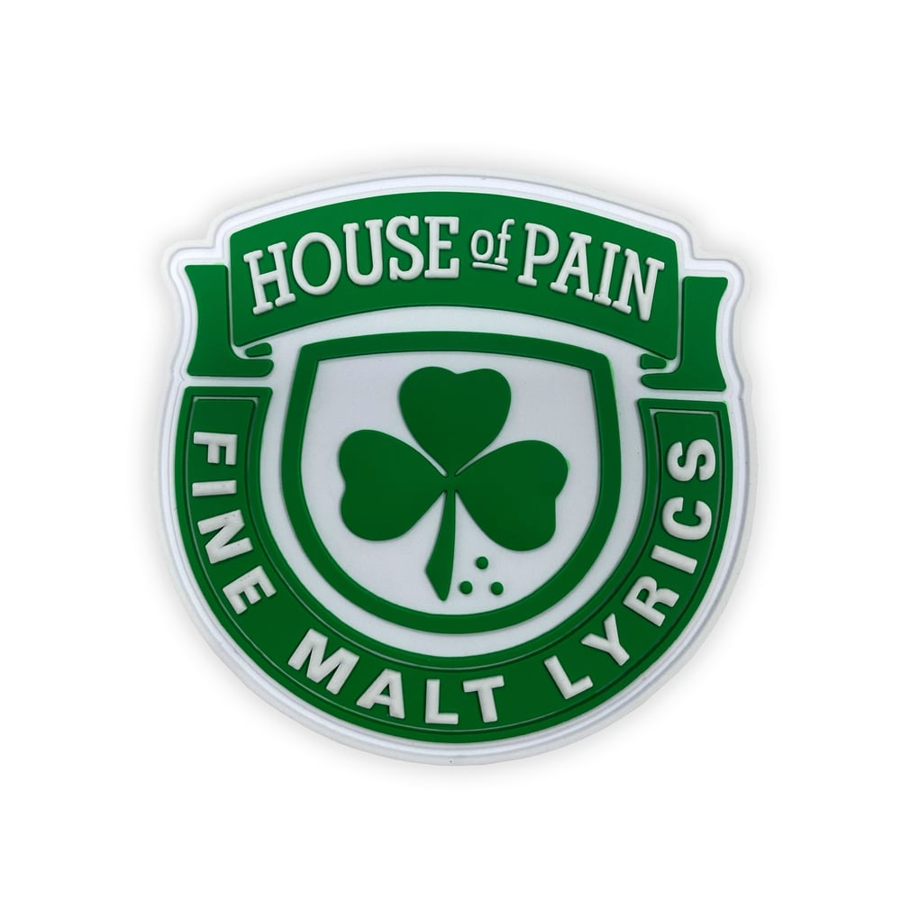 Image of House of Pain PVC "Glow in the Dark" logo patch.