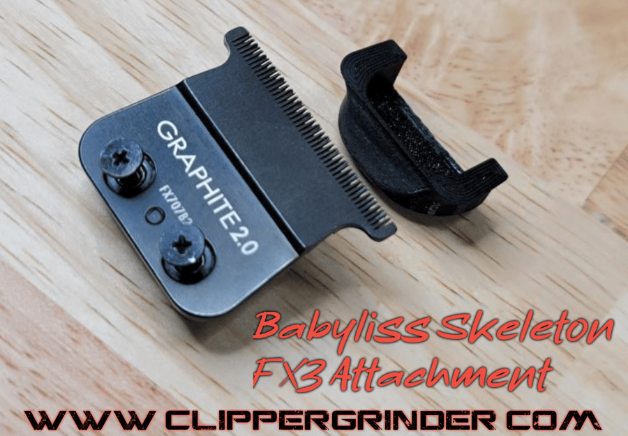 Image of (3 Week Delivery) Modified Graphite Babyliss Skeleton Blade W/FX3 Attachment 