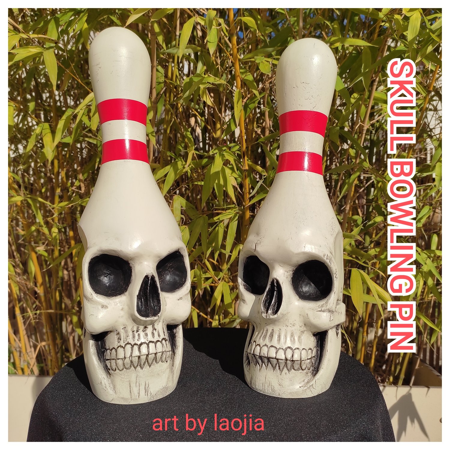 Image of SKULL BOWLING PIN