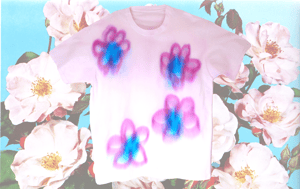 Melted flowers t-shirt