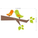 Love Birds Fabric Wall Sticker Decal - Removable and Reusable