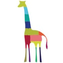Giraffe Puzzle Fabric Wall or Sticker Decal