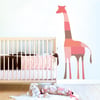 Giraffe Puzzle Fabric Wall or Sticker Decal