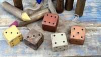 Image 2 of Handmade wooden dice *color