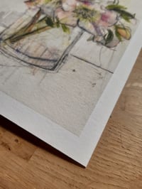 Image 2 of Vase of hellebores no. 2 (giclée print)