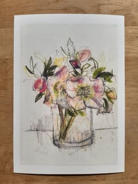 Image 1 of Vase of hellebores no. 2 (giclée print)