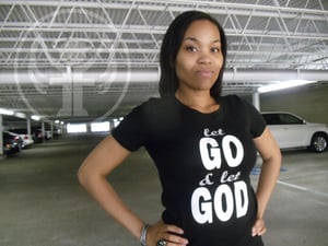 Image of let go & let god tee