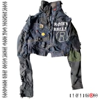 Image 1 of [ 1 of 1 ] handmade recycled jean jacket 