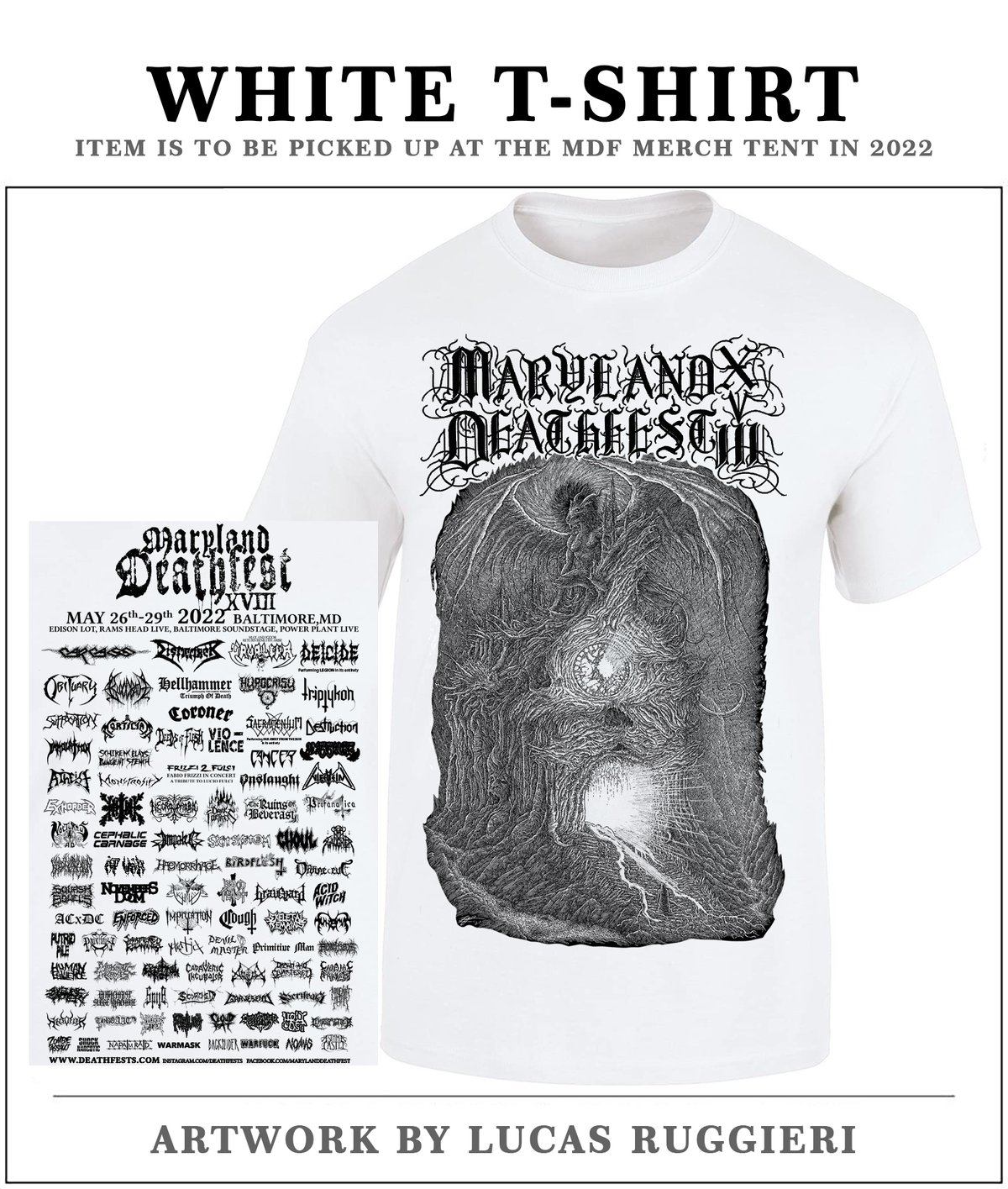 MDF XVIII (2022) White T-Shirt (pre-order only)