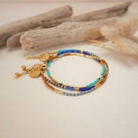 Image 2 of Bracelet Mia camel bleu