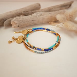 Image of Bracelet Mia camel bleu