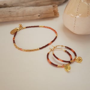 Image of Bracelet Mia grenat