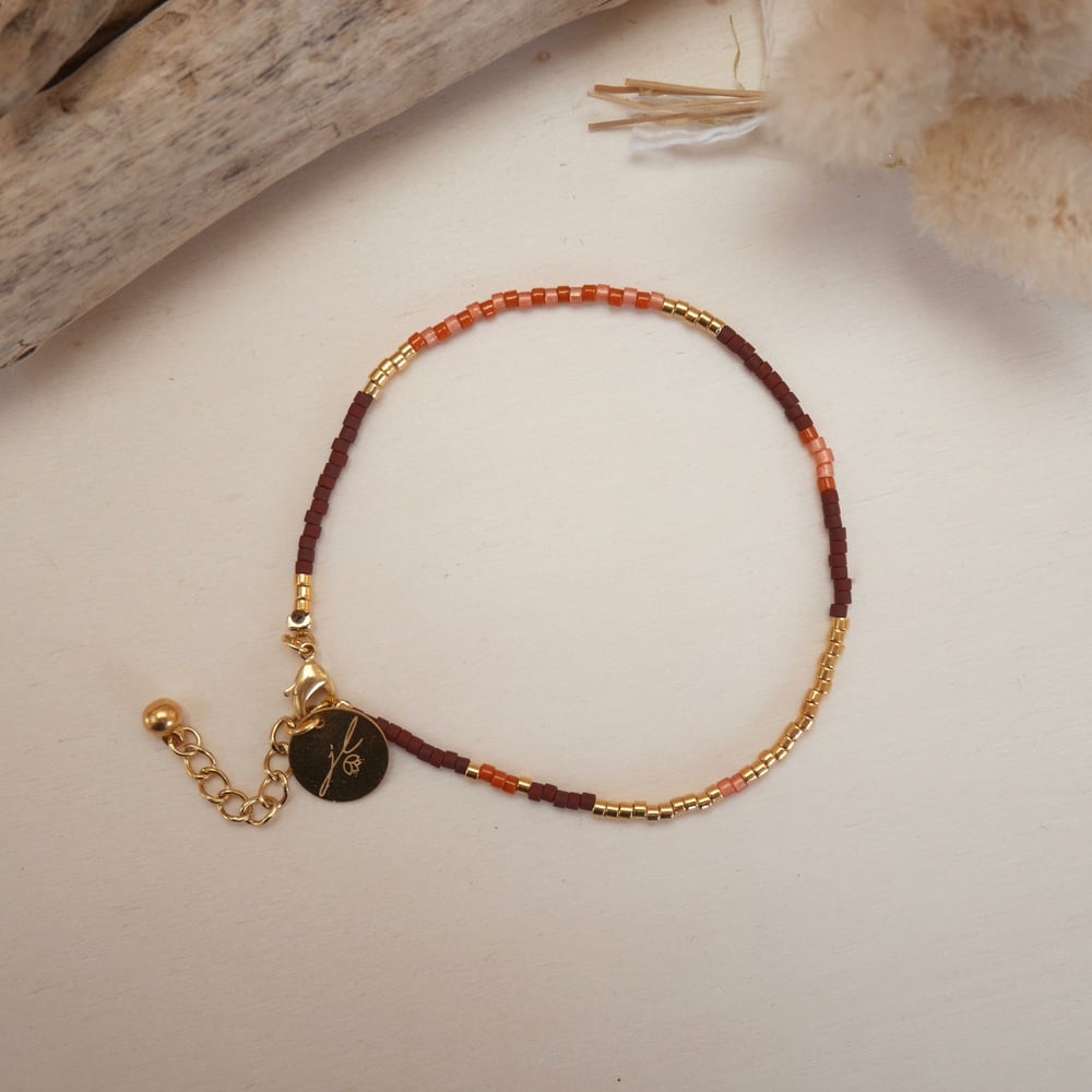 Image of Bracelet Mia grenat