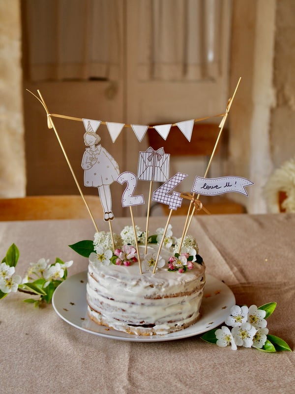 Image of Cake toppers d'anniversaire