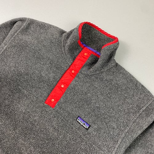 Image of Patagonia 1/4 button up Synchilla fleece, size small