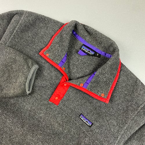 Image of Patagonia 1/4 button up Synchilla fleece, size small