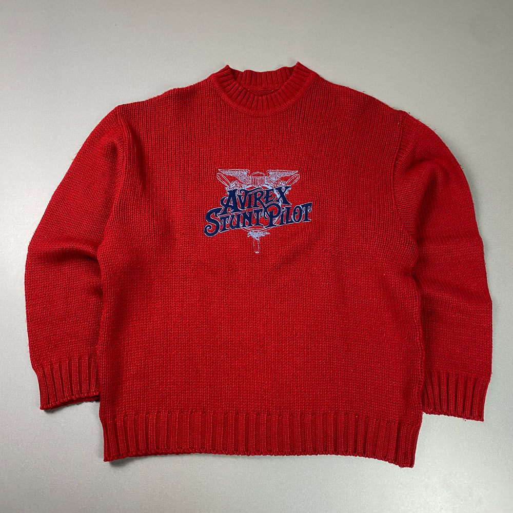 Image of Avirex knitted sweatshirt, size XL