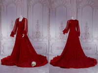 Image 1 of Klara red romantic dress