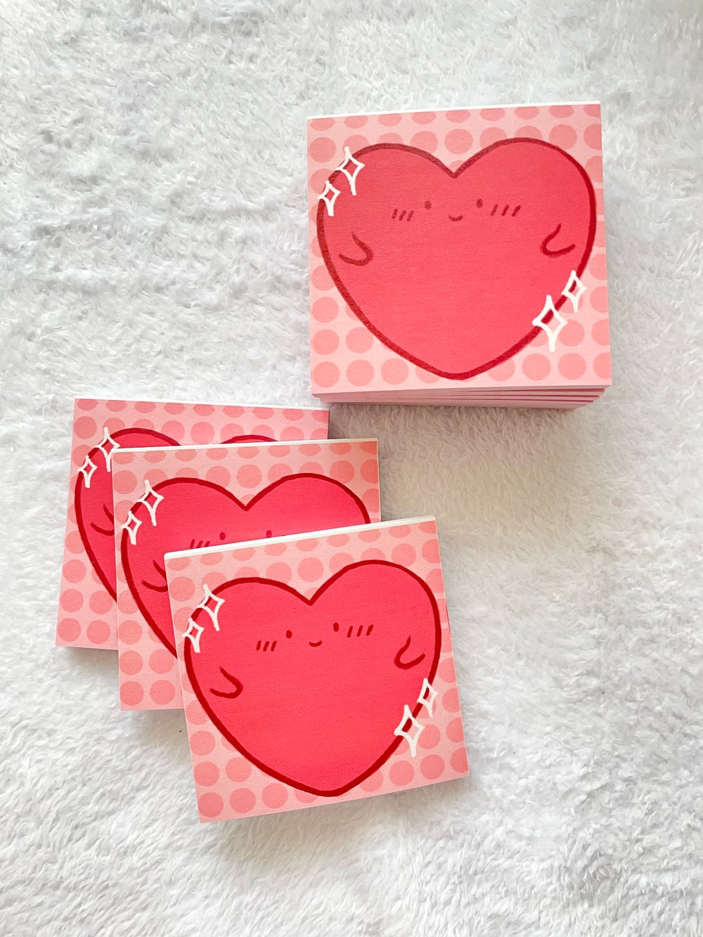 Heart Small Sticky Notes Memo Notepad for Planner Paper Craft Scrapbooking  Sticky It Cute Memo 