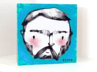 Image 2 of Beardy Boy Mixed Media Painting