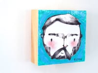 Image 4 of Beardy Boy Mixed Media Painting