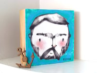 Image 5 of Beardy Boy Mixed Media Painting