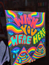 'WISH YOU WERE HERE' painting