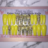 Yellow Summer Handmade Press On Nail set 