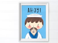 Image 1 of Tattooed Sailor Digital Art Print