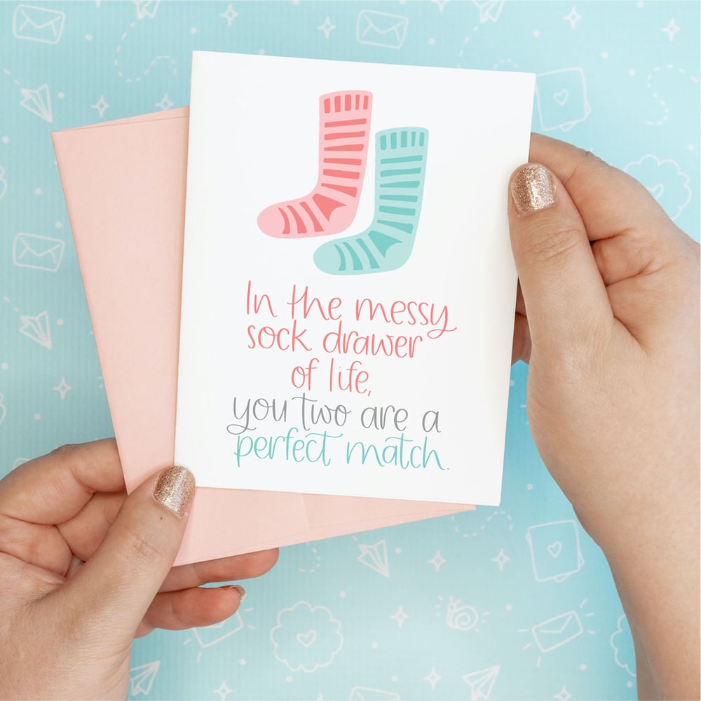 Image of Sock Drawer Wedding Card