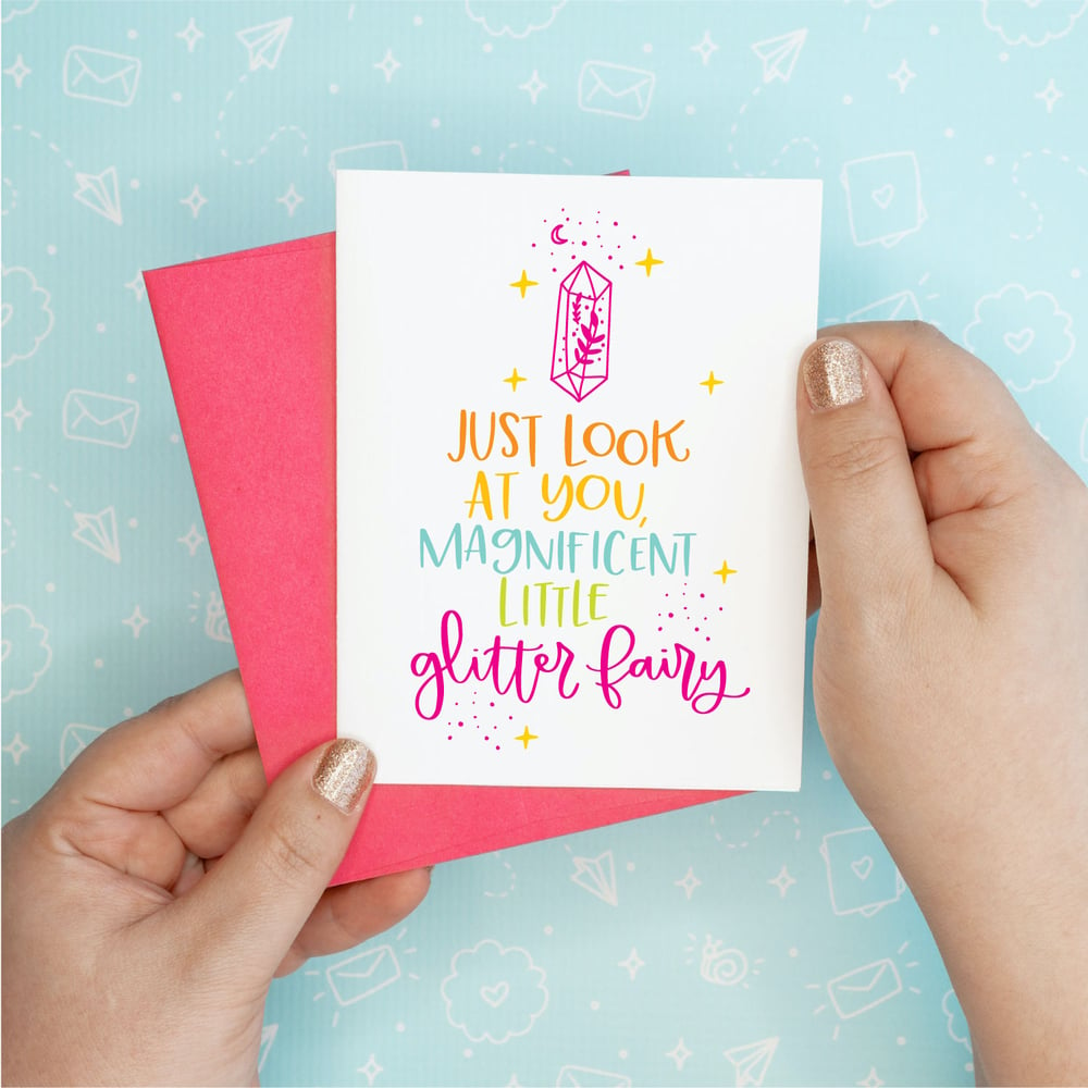 Image of Glitter Fairy Card