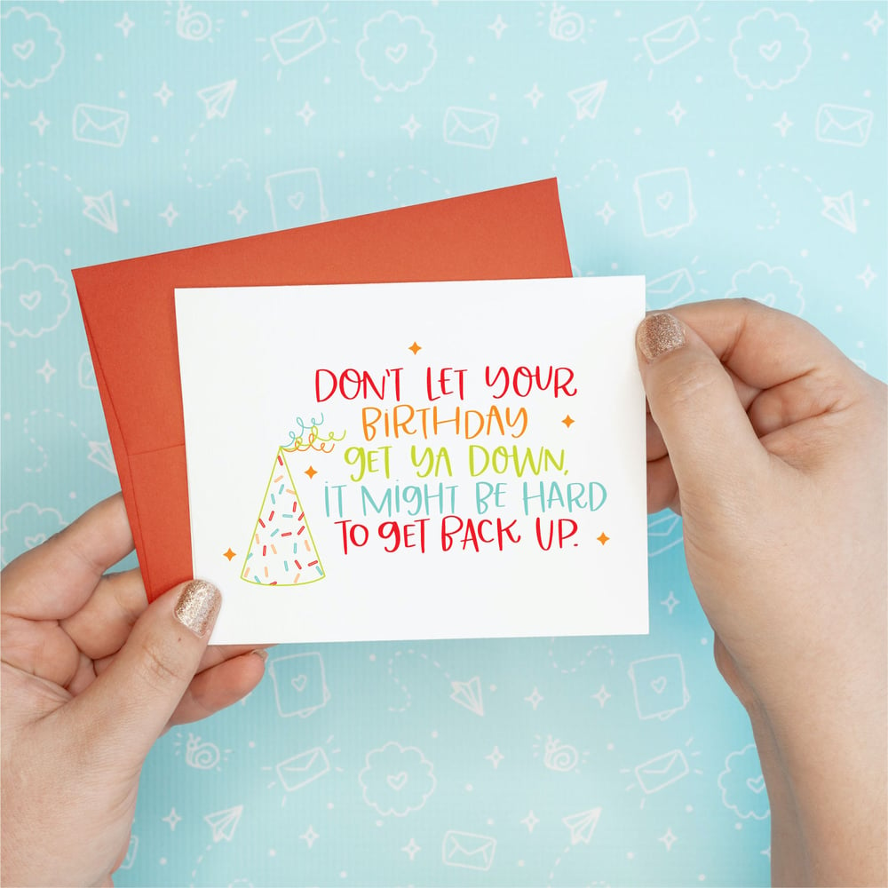 Image of Get Ya Down Birthday Card