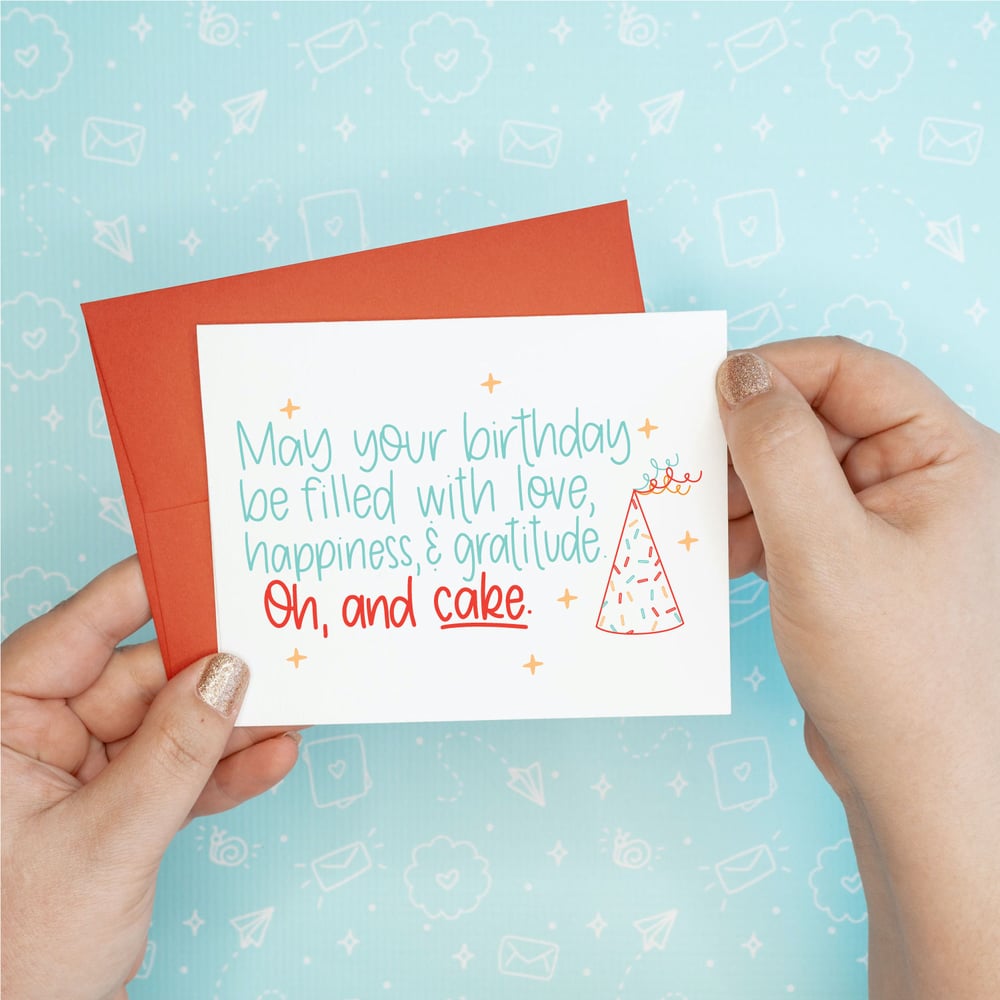 Image of Oh and Cake Birthday Card