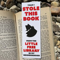 Stole This Book from the Little Free Library Bookmark [set of five]