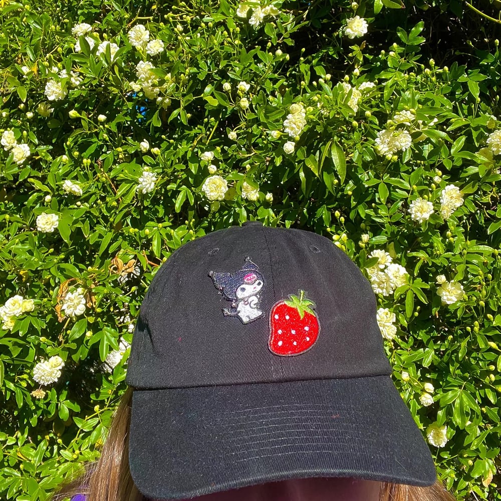 Kuromi Strawberry Dad Hat