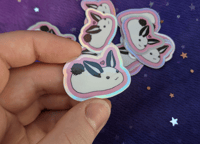 Image 1 of Sea Bunny Holographic Sticker