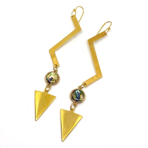 Image of Golden Rays Earrings (Earth Below and Above)