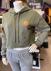 Image 3 of PL Ladies Patch Crop Hoodie 