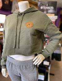 Image 4 of PL Ladies Patch Crop Hoodie 