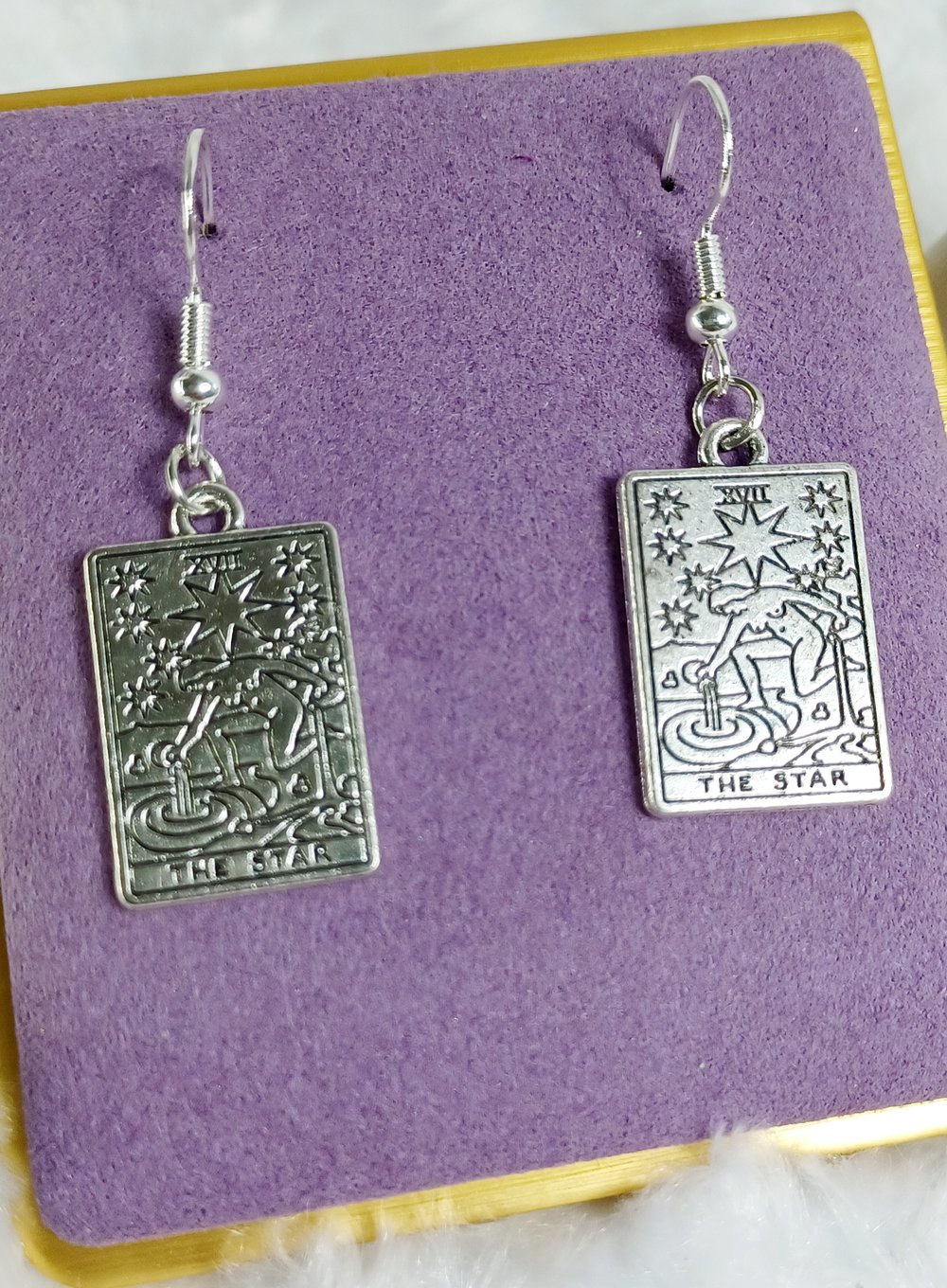 Image of Tarot card earrings 