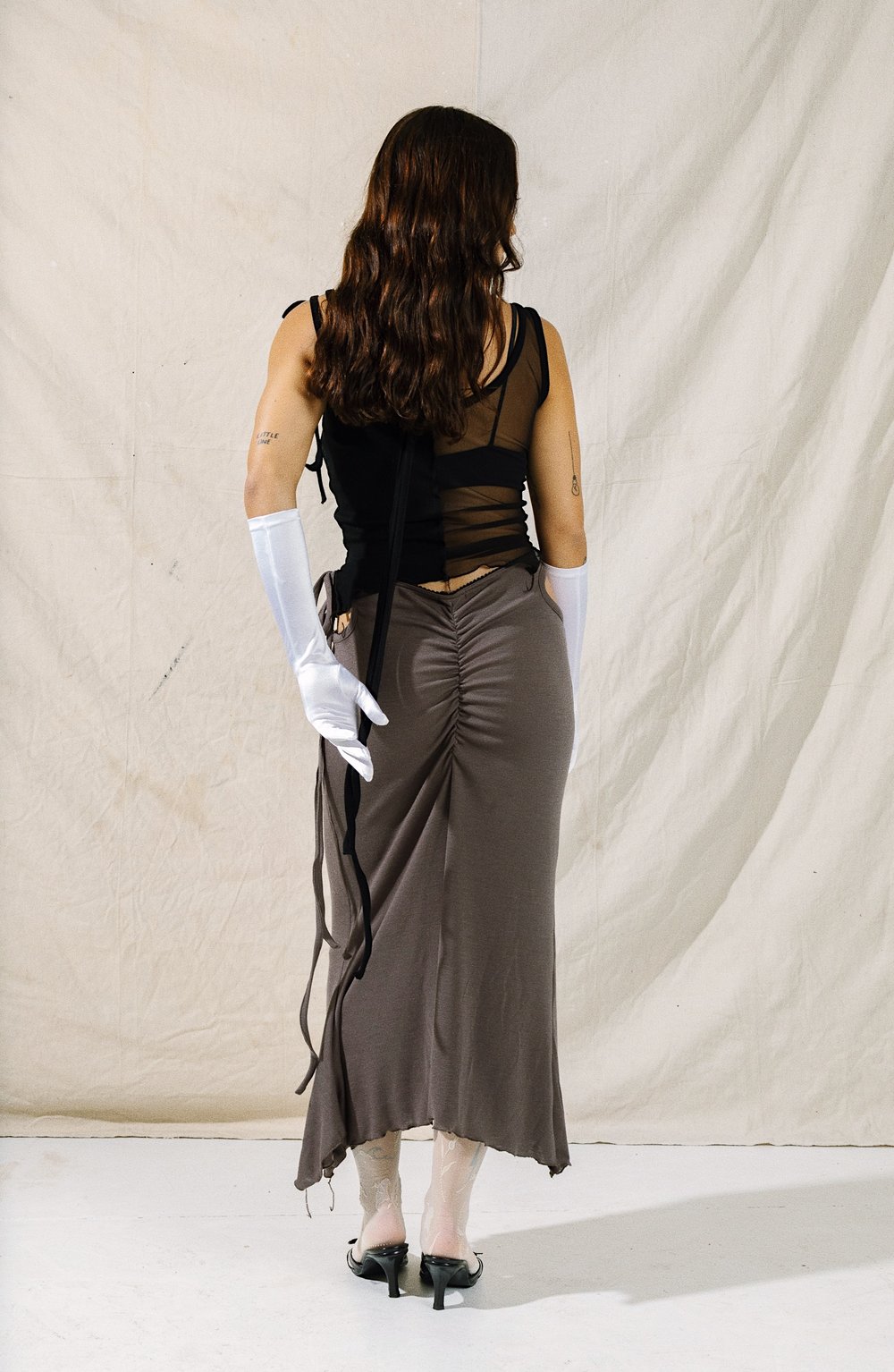 Image of No. 25 / Shifting Skirt - Taupe